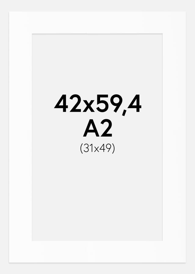 Pasparta Bílý Standard (Bílé Jádro) 42x59,4 cm (31x49)