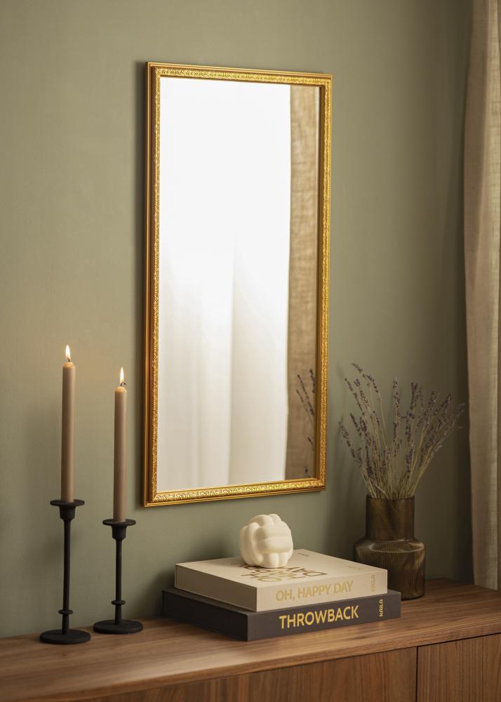 Zrcadlo Nostalgia Zlatá 40x80 cm