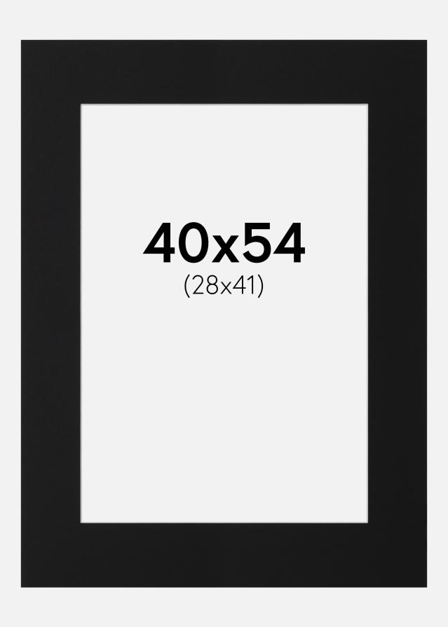 Pasparta Černý Standard (Bílé Jádro) 40x54 cm (28x41)