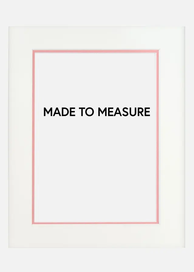 Pasparta dva vrstva - Bílá/svetle ružová