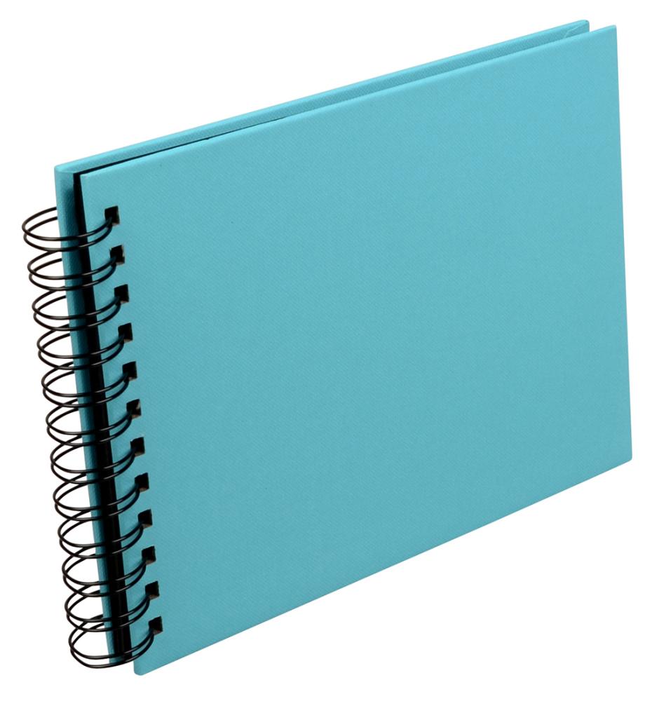 Fun Spirálové album Zelená - 23x17 cm (40 Cerná Strany / 20 listů)