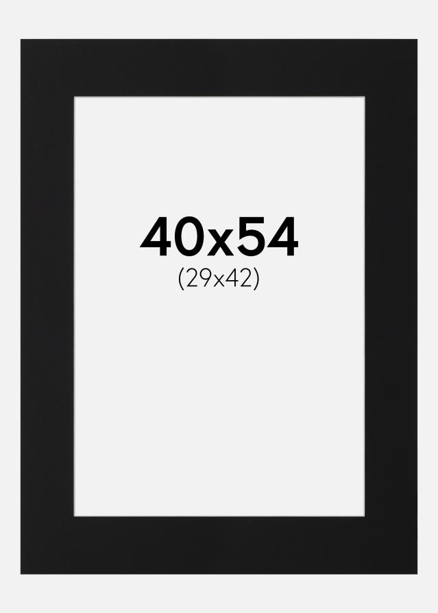 Pasparta Černý Standard (Bílé Jádro) 40x54 cm (29x42)