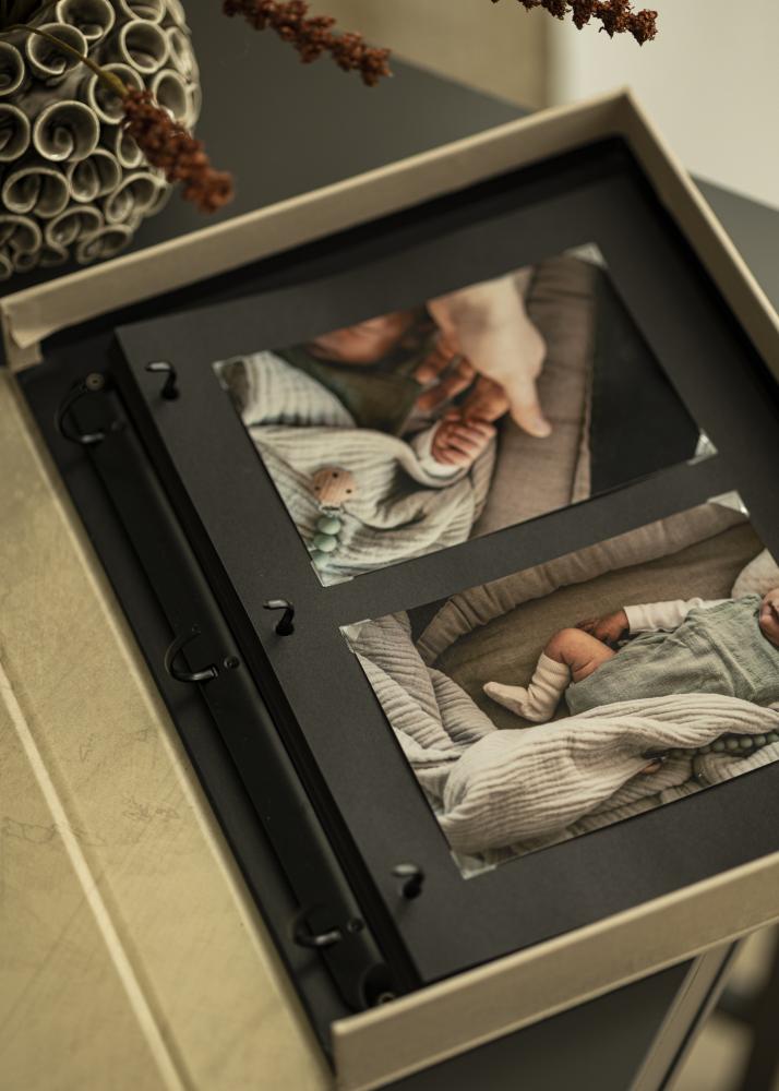 Stránky alba pro KAILA Coffee Table Photo Album - Balení po 30 ks Cerná