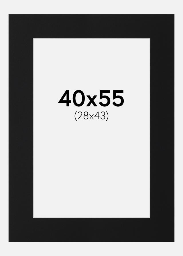 Pasparta Černý Standard (Bílé Jádro) 40x55 cm (28x43)