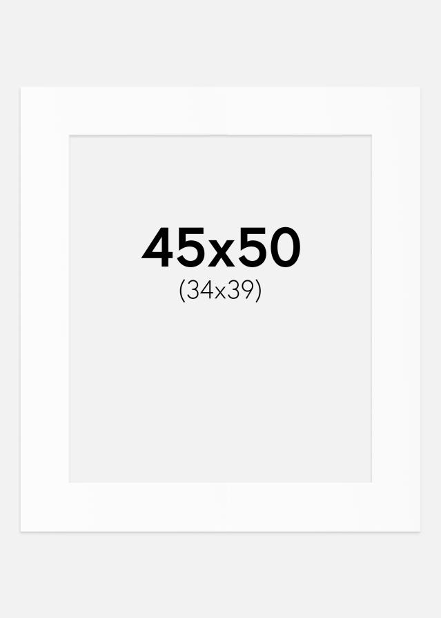 Pasparta Bílý Standard (Bílé Jádro) 45x50 cm (34x39)