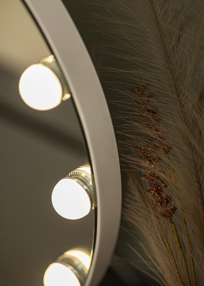 KAILA Make-up zrcátko V Bílá - 50x48 cm