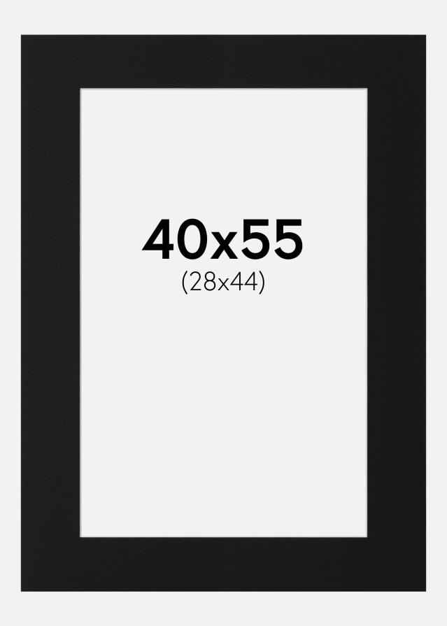 Pasparta Černý Standard (Bílé Jádro) 40x55 cm (28x44)