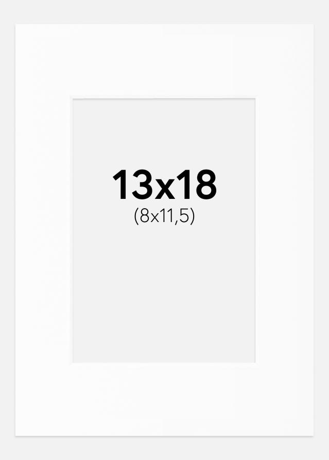 Pasparta Bílá Standardní Bílý stred 13x18 cm (8x11,5)