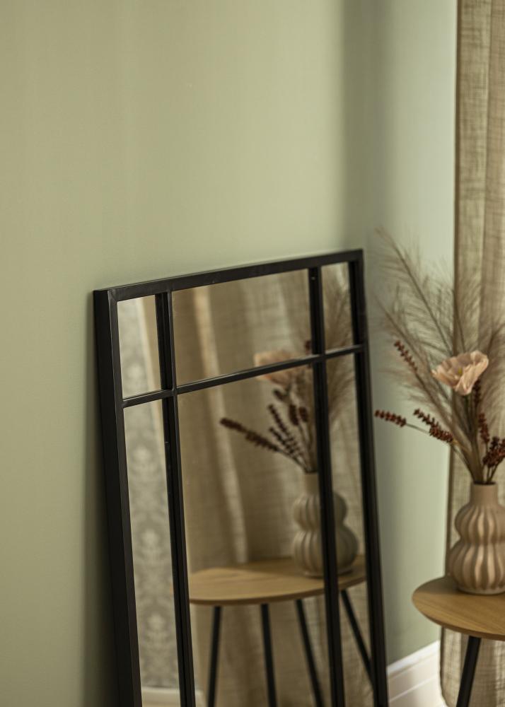 Zrcadlo Window Cerná 70x100 cm