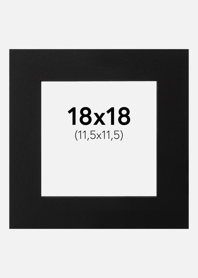 Pasparta Cerná Cerný stred 18x18 cm (11,5x11,5)