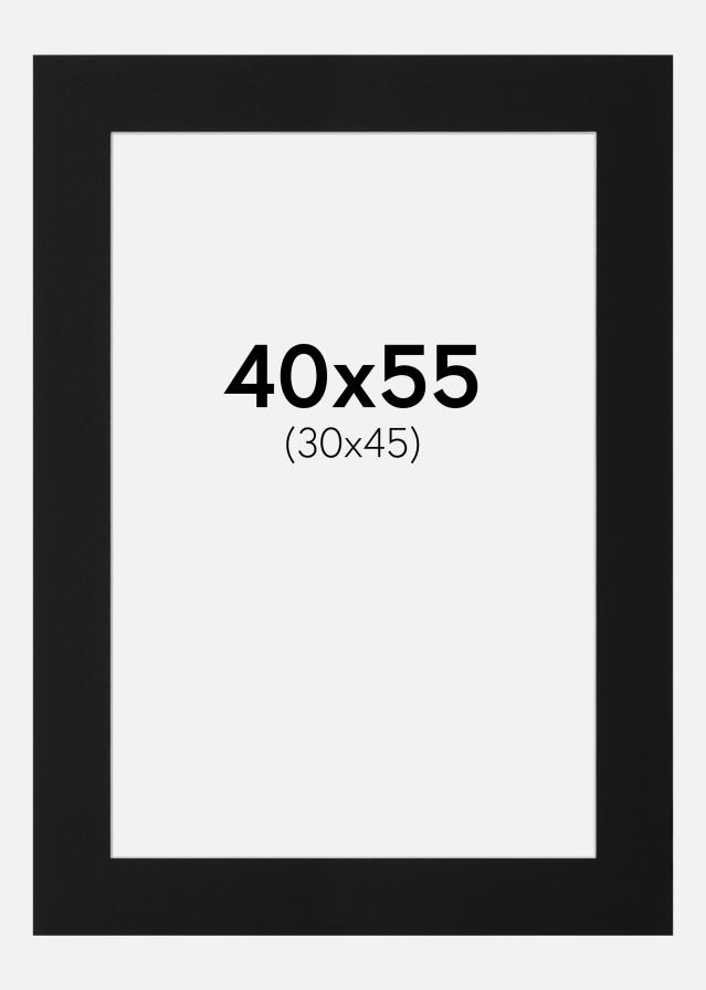 Pasparta Černý Standard (Bílé Jádro) 40x55 cm (30x45)