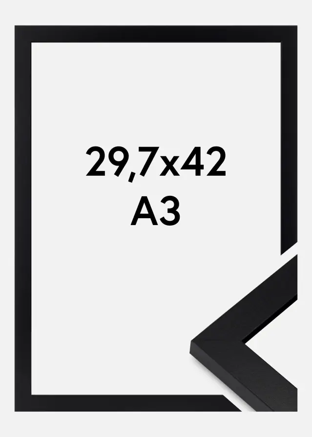 Rám Deco Akrylové sklo Cerná 29.7x42 cm (A3)