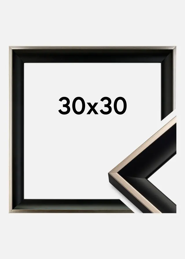 Rám Öjaren Cerno-stríbrná 30x30 cm