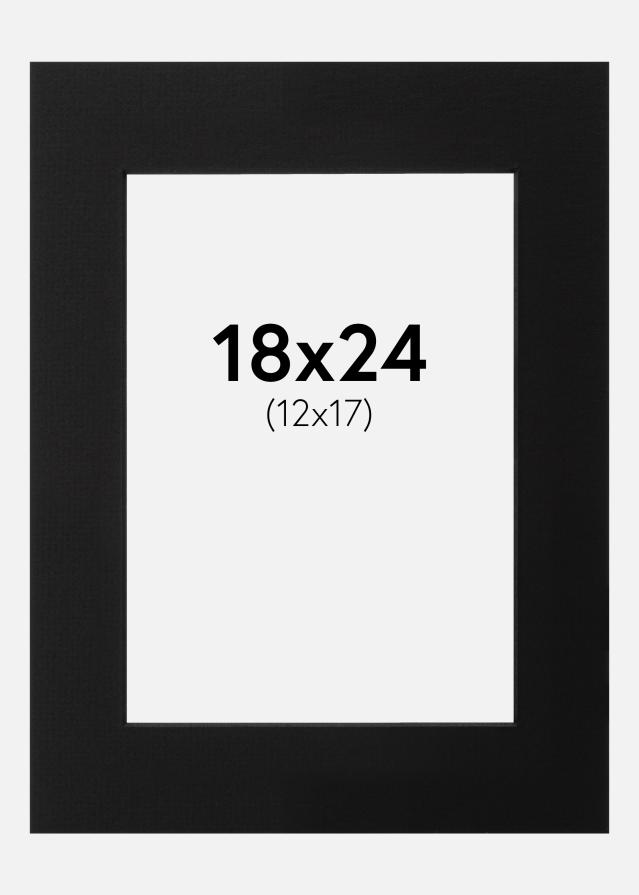 Pasparta Cerná Cerný stred 18x24 cm (12x17)