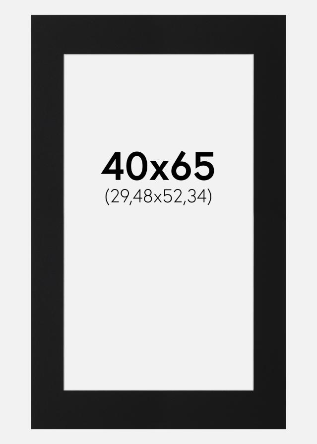 Pasparta Černý Standard (Bílé Jádro) 40x65 cm (29,48x52,34)