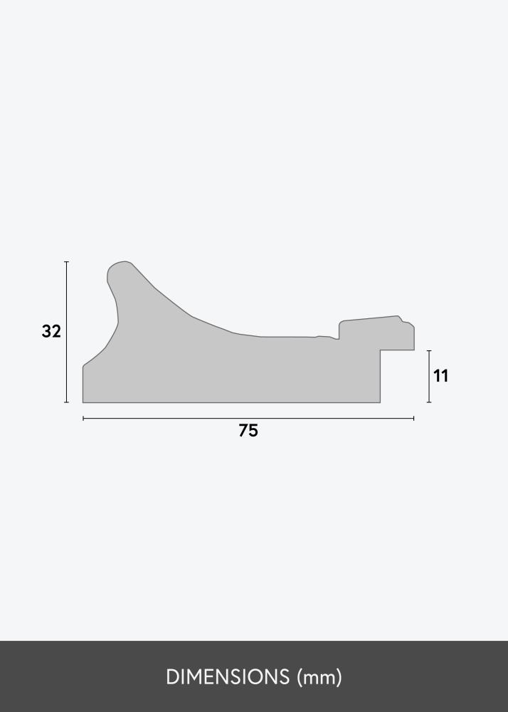 Rám Camden Stríbrná - Volitelná velikost