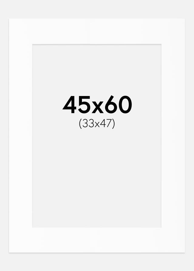 Pasparta Bílý Standard (Bílé Jádro) 45x60 cm (33x47)