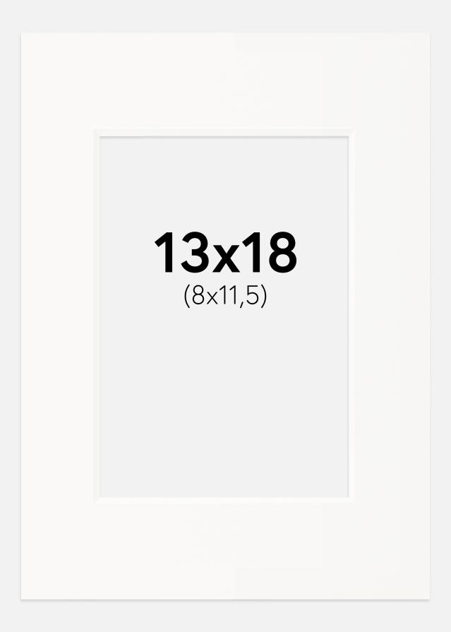 Pasparta Offwhite Bílý stred 13x18 cm (8x11,5)