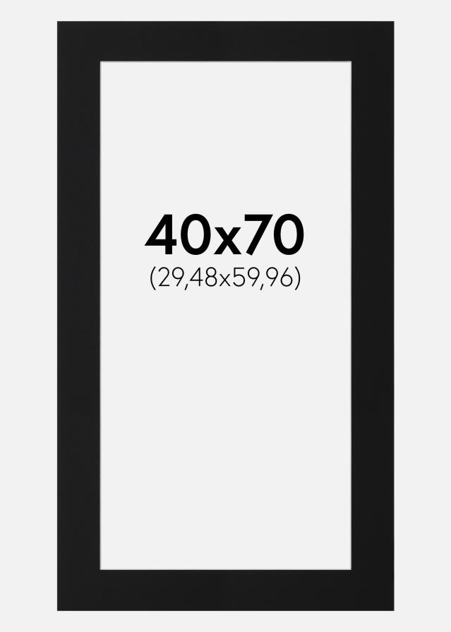 Pasparta Černý Standard (Bílé Jádro) 40x70 cm (29,48x59,96)