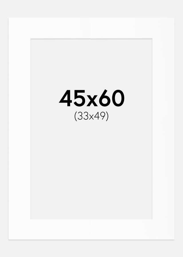 Pasparta Bílý Standard (Bílé Jádro) 45x60 cm (33x49)