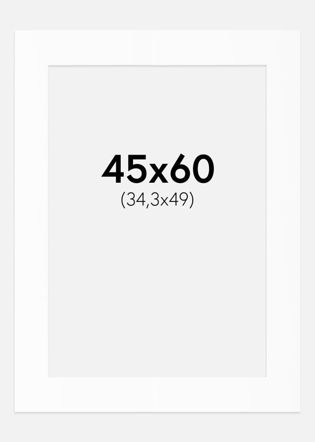 Pasparta Bílý Standard (Bílé Jádro) 45x60 cm (34,3x49)