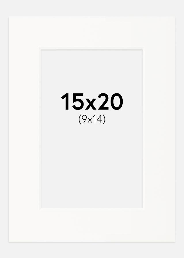 Pasparta Offwhite Bílý stred 15x20 cm (9x14)