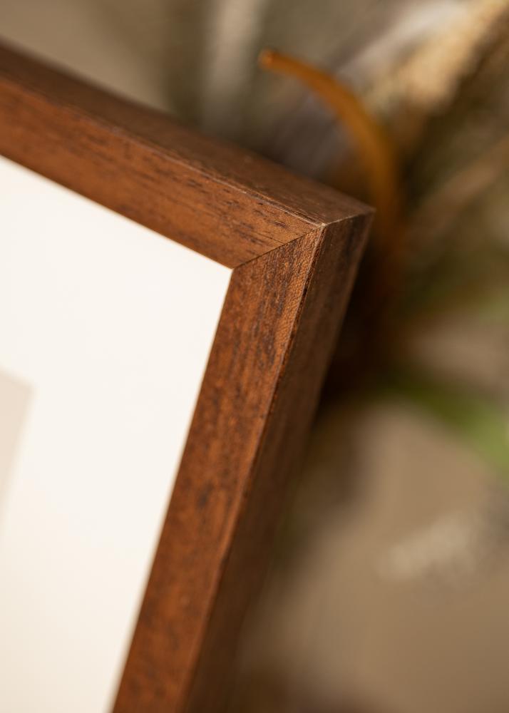 Rám Hermes Teak 60x90 cm - Pasparty Bílý 50x75 cm