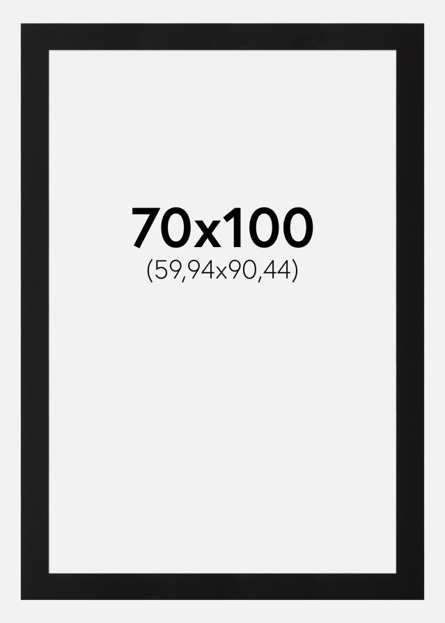 Pasparta Cerná Standardní Bílý stred 70x100 cm (59,94x90,44)