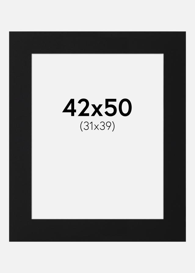 Pasparta Černý Standard (Bílé Jádro) 42x50 cm (31x39)