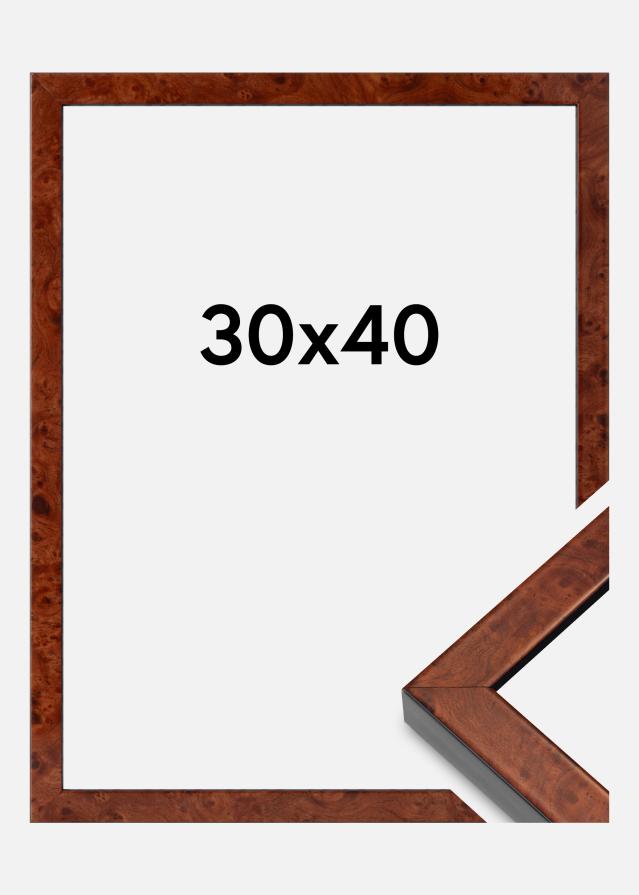 Rám Hermes Akrylové sklo Burr Walnut 30x40 cm