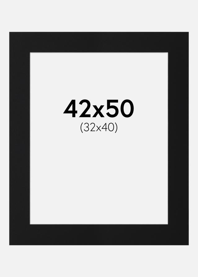 Pasparta Černý Standard (Bílé Jádro) 42x50 cm (32x40)