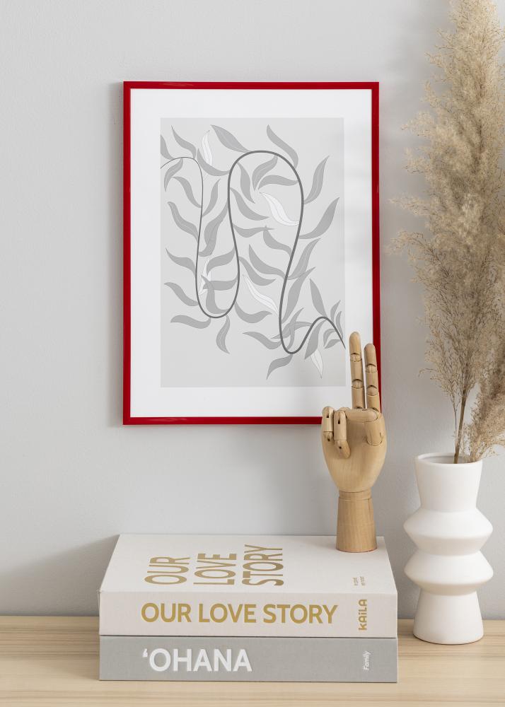 Rám New Lifestyle Medium Red 70x100 cm - Pasparta Bílá 60x90 cm