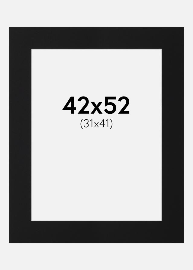 Pasparta Černý Standard (Bílé Jádro) 42x52 cm (31x41)