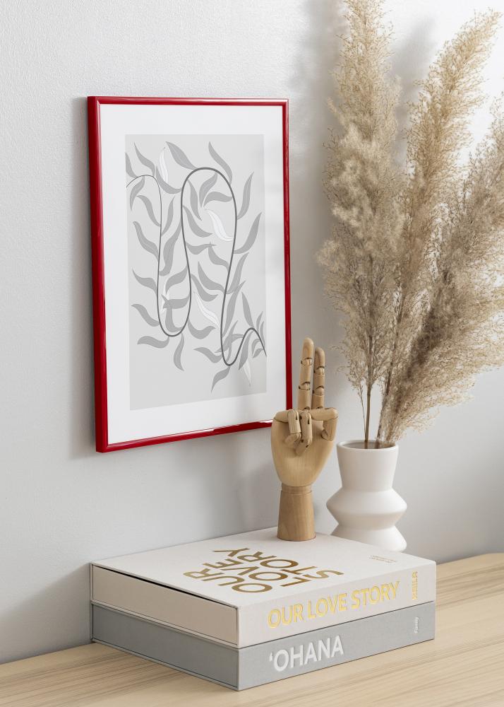 Rám New Lifestyle Medium Red 70x100 cm - Pasparta Bílá 60x90 cm