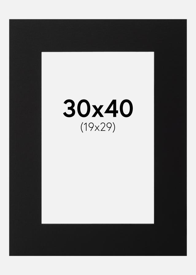 Pasparta Cerná Cerný stred 30x40 cm (19x29)