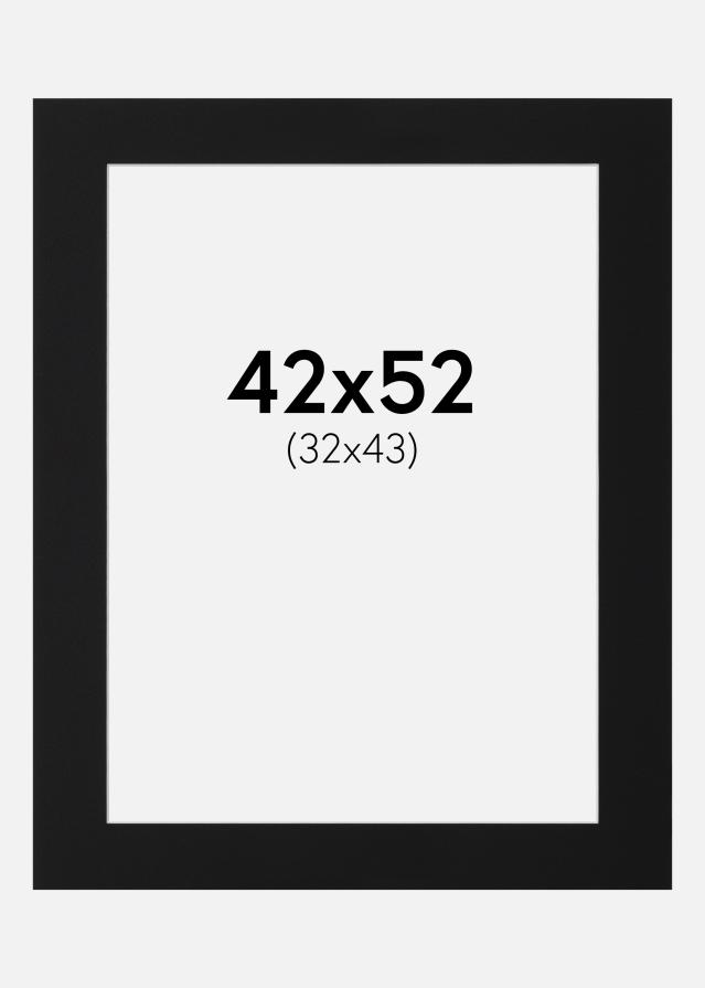 Pasparta Černý Standard (Bílé Jádro) 42x52 cm (32x43)