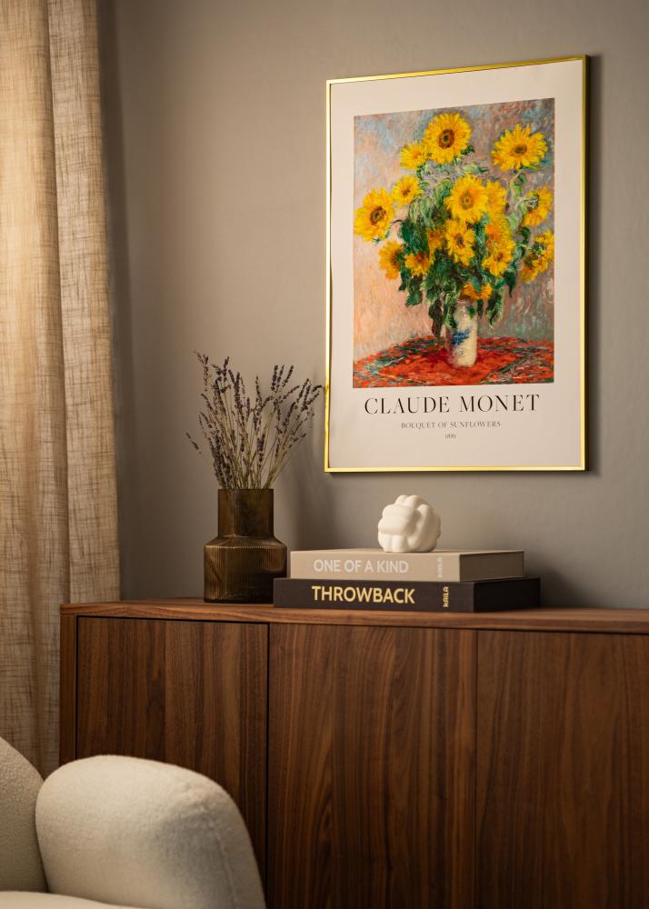 Hliníkový rám Akrylové sklo Zlatá 21x29,7 cm (A4)