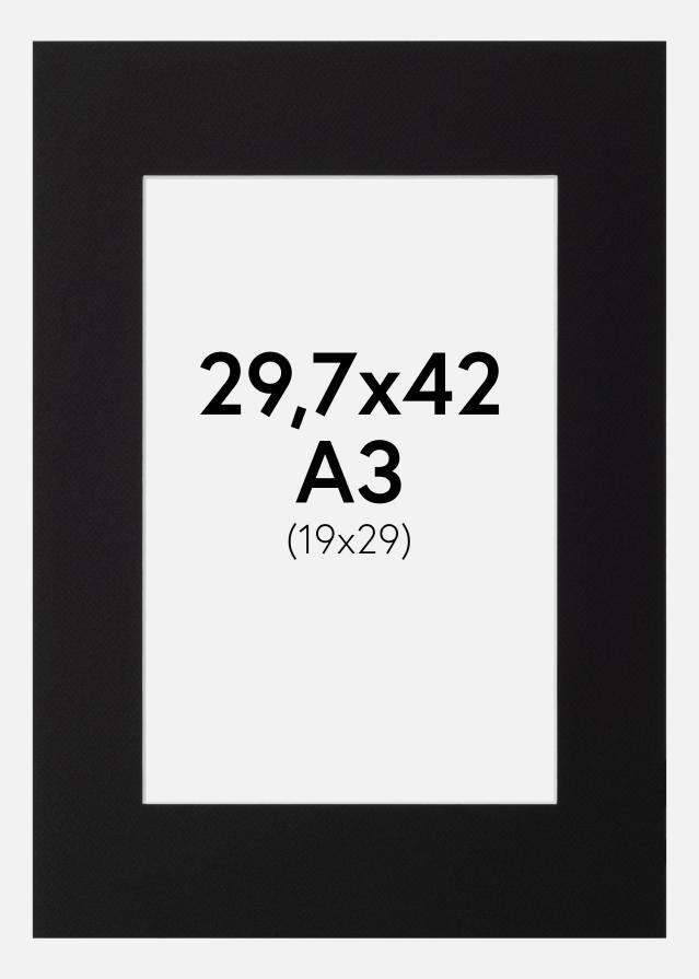 Pasparta Canson Cerná Bílý stred 29,7x42 cm (19x29)