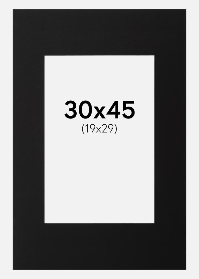 Pasparta Cerná Cerný stred 30x45 cm (19x29)