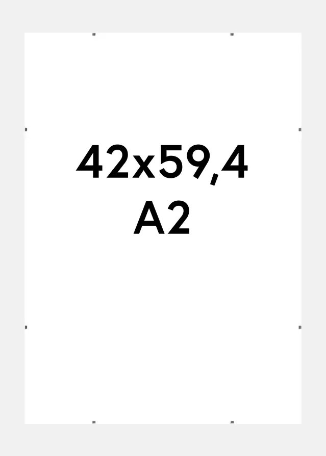 Rám s klipem Matný Antireflexní sklo 42x59,4 cm (A2)