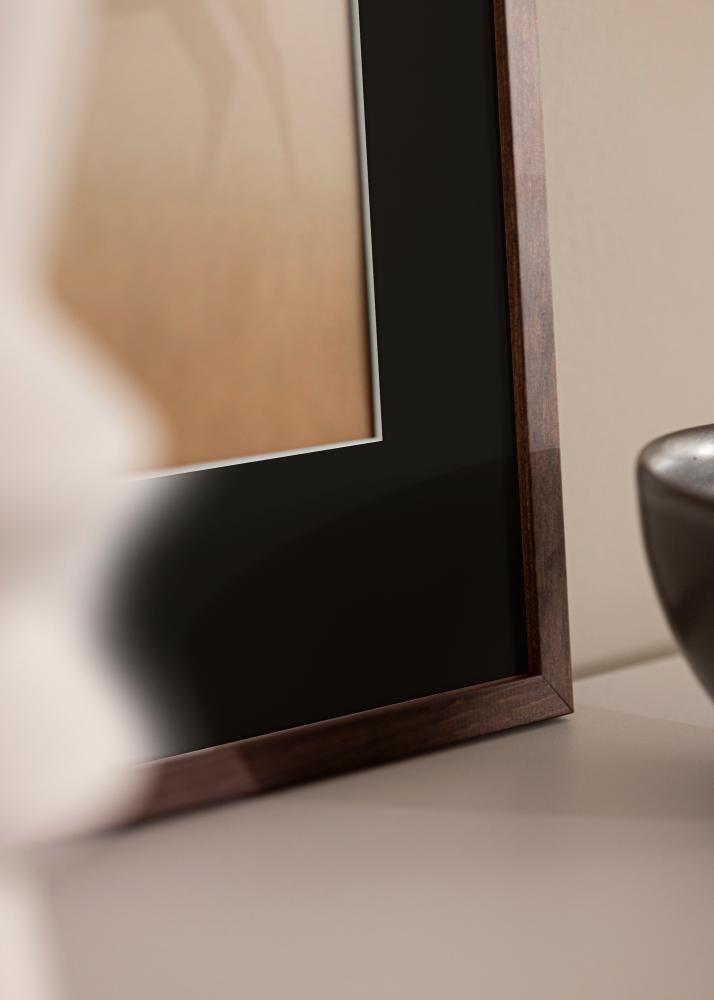 Rám Galant Vlašký orech 50x70 cm - Pasparta Cerná 33x56 cm