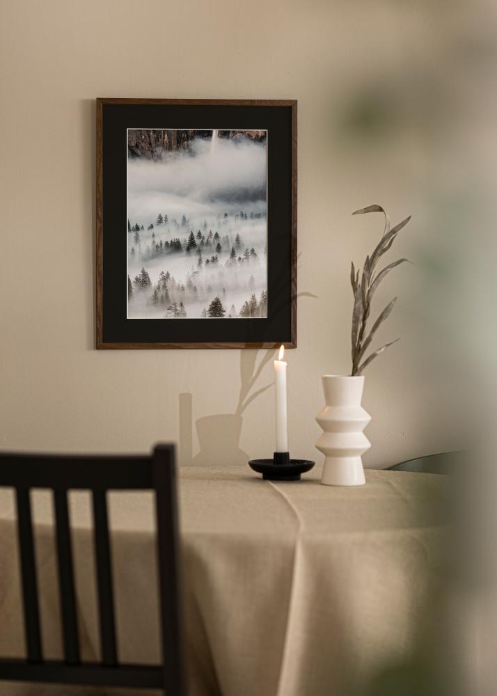 Rám Galant Vlašký orech 50x70 cm - Pasparta Cerná 33x56 cm