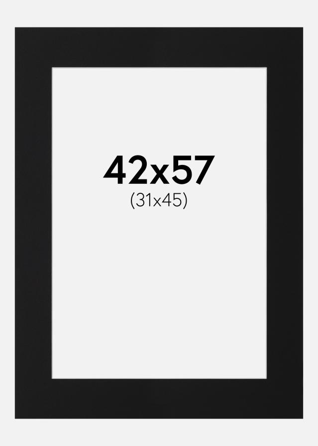 Pasparta Černý Standard (Bílé Jádro) 42x57 cm (31x45)