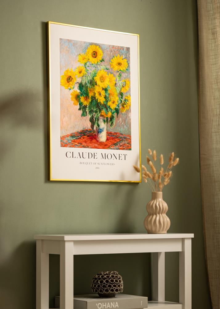 Hliníkový rám Akrylové sklo Zlatá 21x29,7 cm (A4)