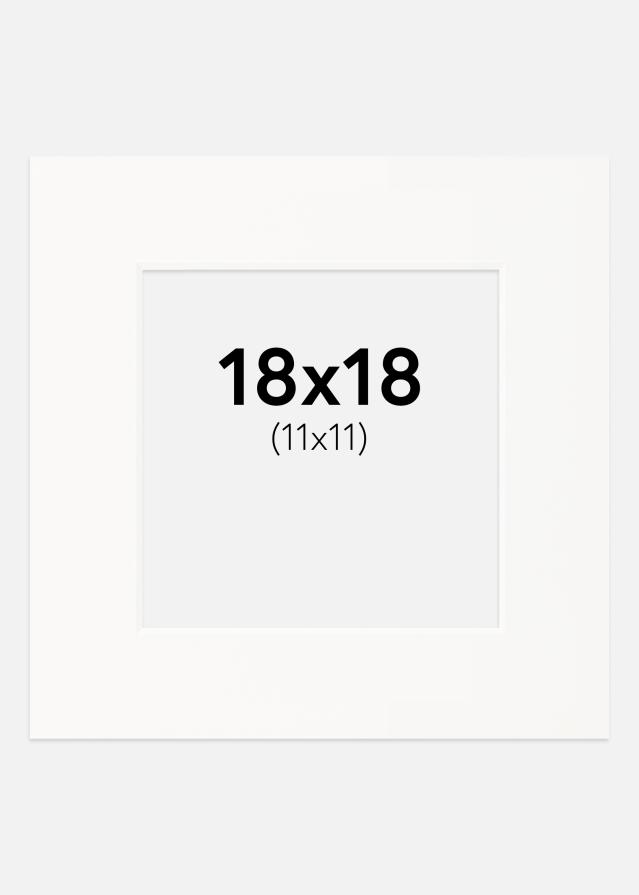 Pasparta Offwhite Bílý stred 18x18 cm (11x11)