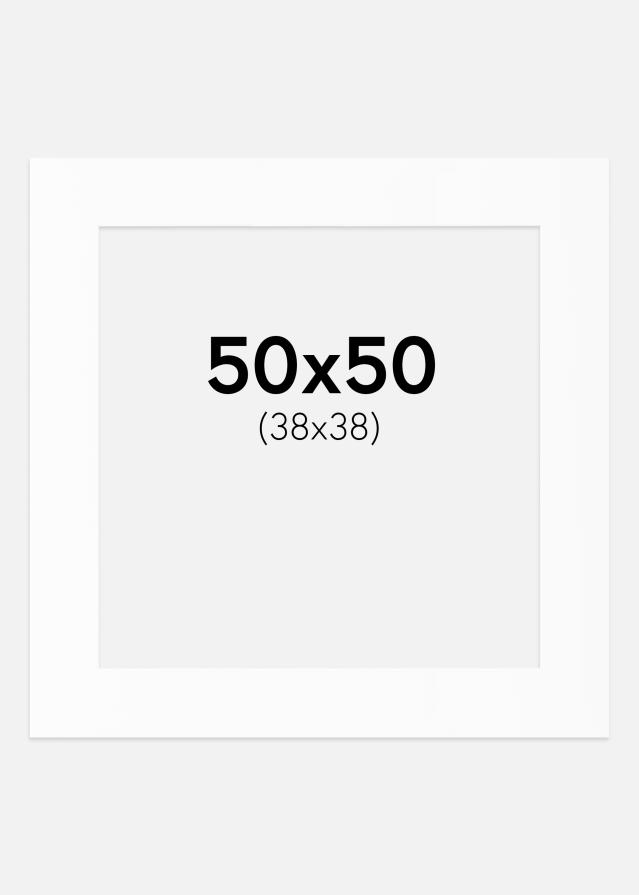 Pasparta Bílý Standard (Bílé Jádro) 50x50 cm (38x38)