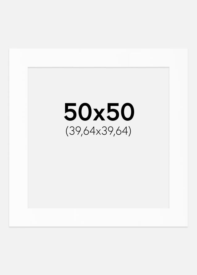 Pasparta Bílý Standard (Bílé Jádro) 50x50 cm (39,64x39,64)