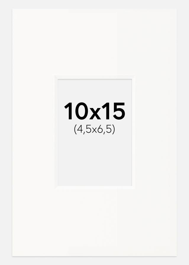 Pasparta Offwhite Bílý stred 10x15 cm (4,5x6,5)