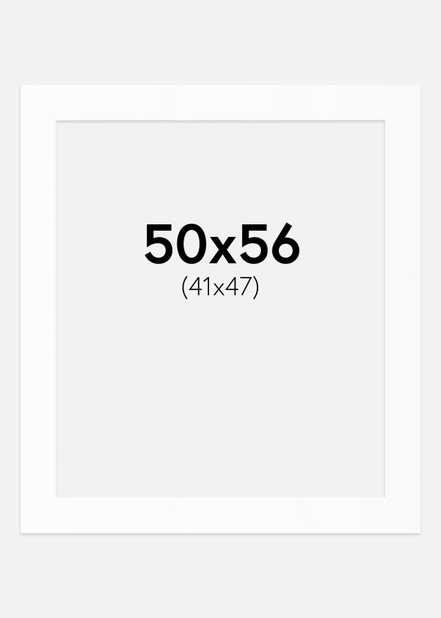 Pasparta Bílý Standard (Bílé Jádro) 50x56 cm (41x47)