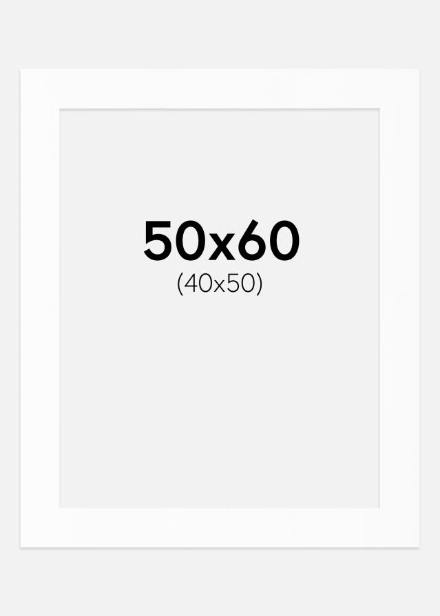 Pasparta Bílý Standard (Bílé Jádro) 50x60 cm (40x50)